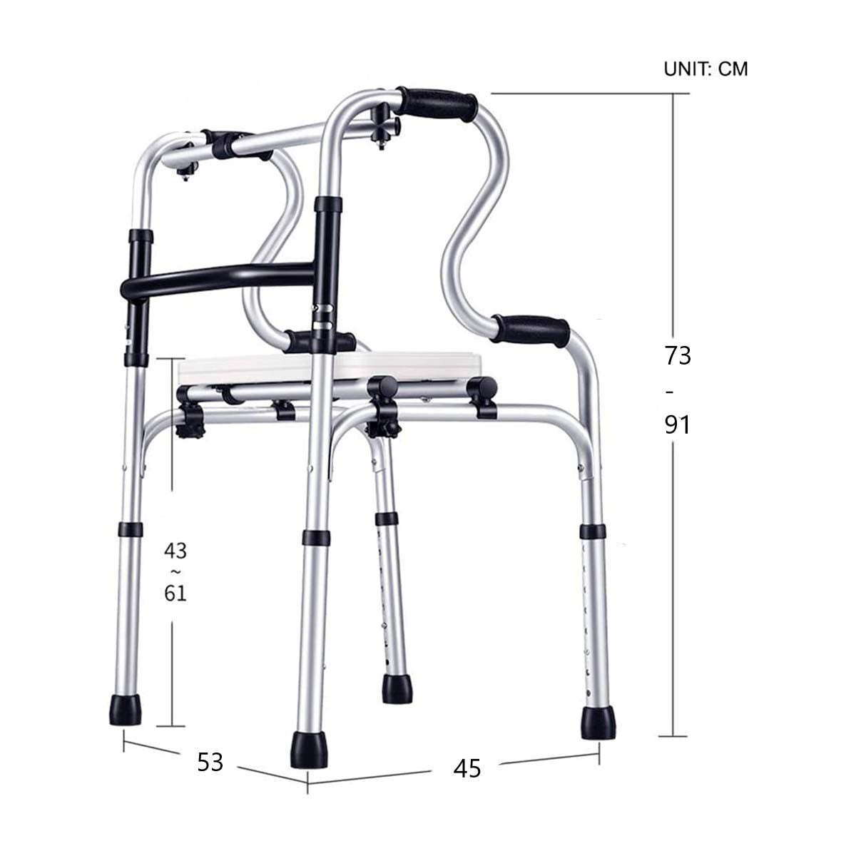 Baño Inodoro, Silla Ducha Y Andador Portátil Multiuso