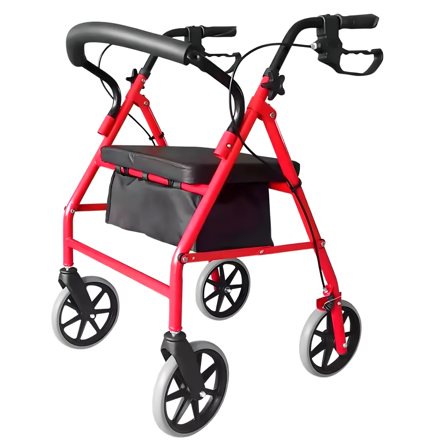 Andador Burrito Ortopedico 4 Ruedas Con Asiento Y Bolso