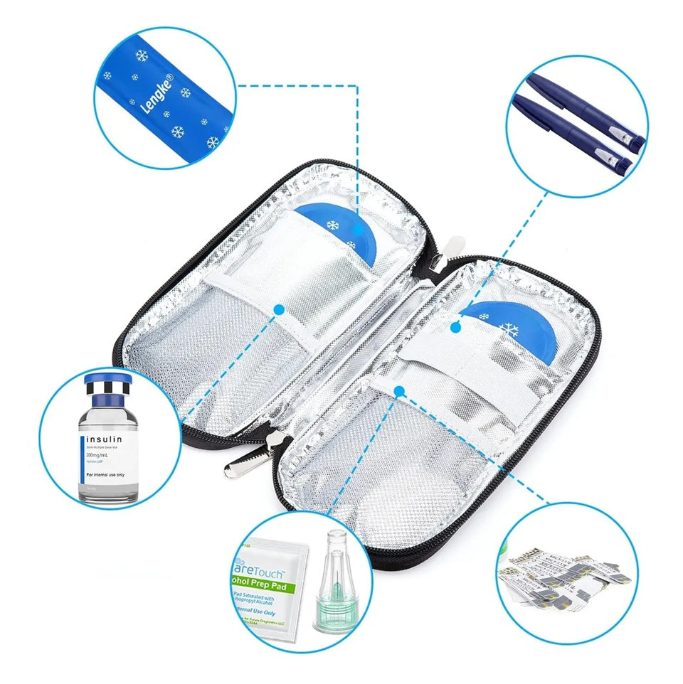 Bolso Para Viaje Estuche Porta Insulina Cooler Para Traslado
