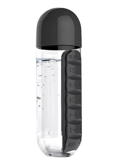 Botella De Agua 600ml + Pastillero Semanal