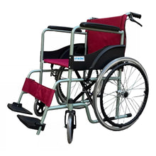 Silla De Ruedas, Ruedas Macizas, Plegable Doble Freno