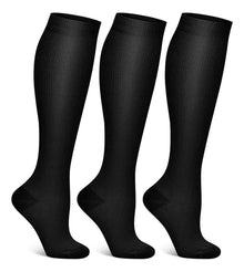 Calcetines Pack De 3 Medias Compresión Anti-varices Negras