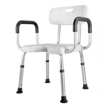 Silla De Ducha Para Baño Aluminio Con Rebaje Y Apoyabrazos