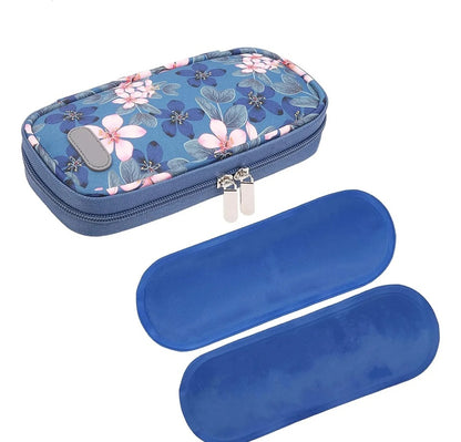 Bolso Estuche Porta Insulina Refrigerante Cooler Medicamento Flores