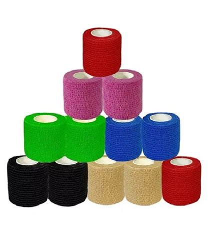 Pack Venda Autoadherente Compatible Con Coban 5cmx 4.5m-12 Unidades