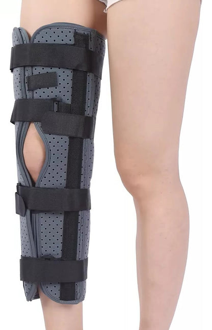 Inmovilizador De Rodilla Tripanel Con Velcro Ajustable Largo