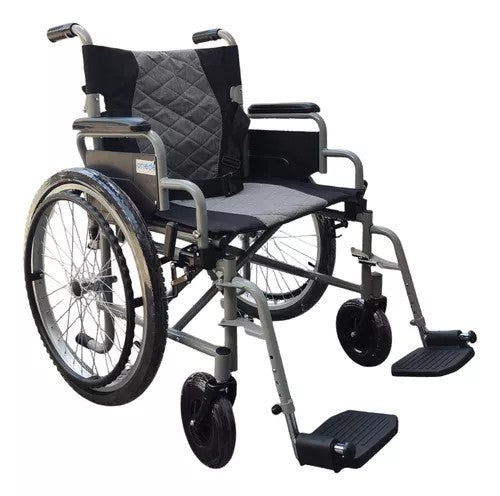 Silla De Ruedas Plegable Bariatrica Rueda Neumatica