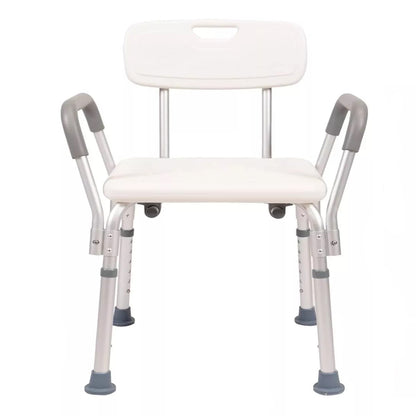 Silla De Ducha Con Apoyabrazos Y Respaldo