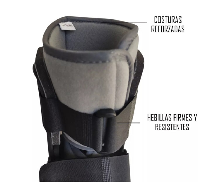 Bota Ortopédica Corta Cam Walker Para Pie Baja Negra Oneder