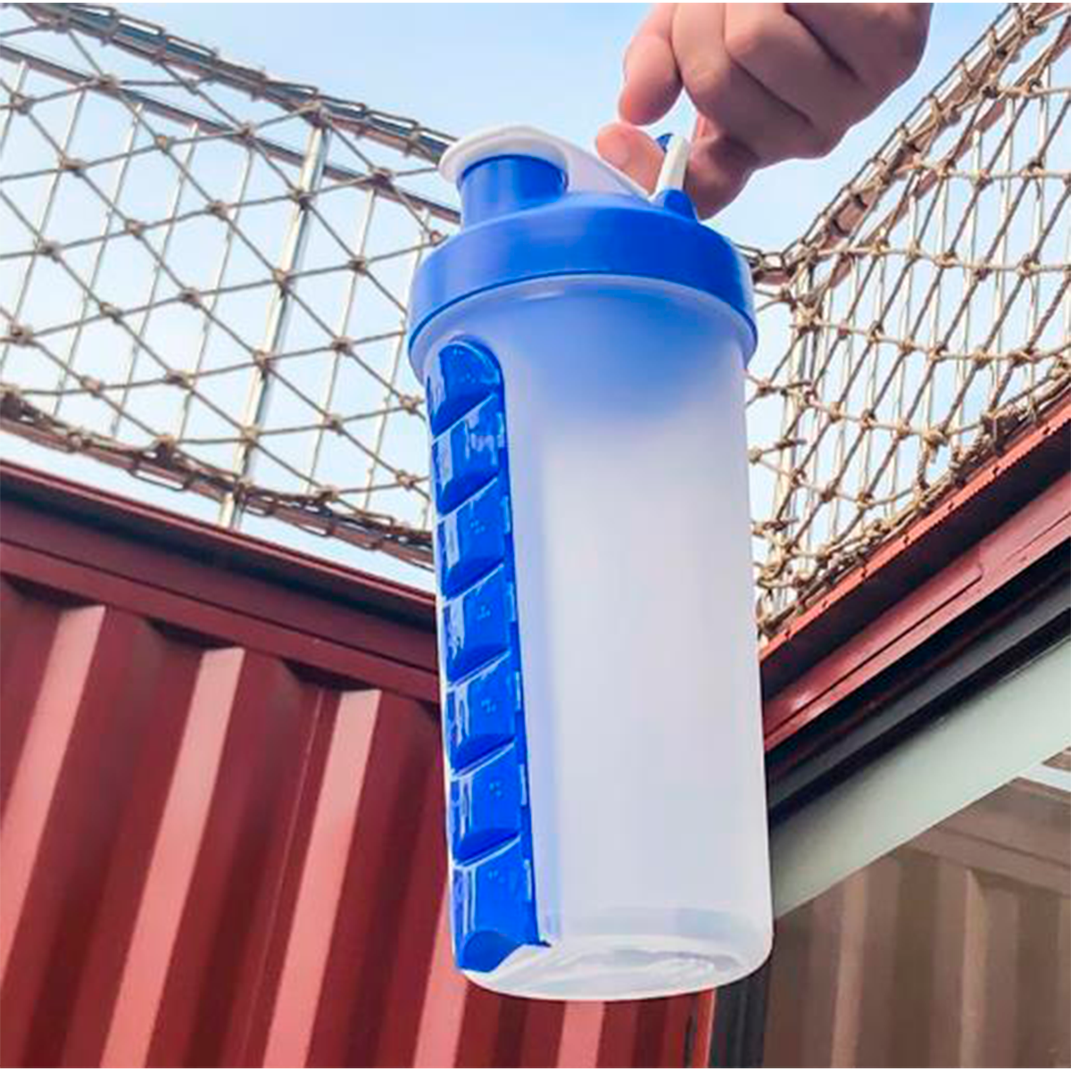 Botella De Agua 600ml + Pastillero Semanal
