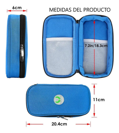 Bolso Portatil Estuche De Viaje Porta Insulina Refrigerante