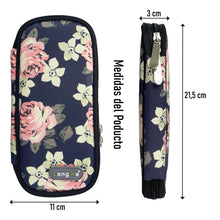 Bolso Estuche Porta Insulina Refrigerante Cooler Medicamento Flores Rojas