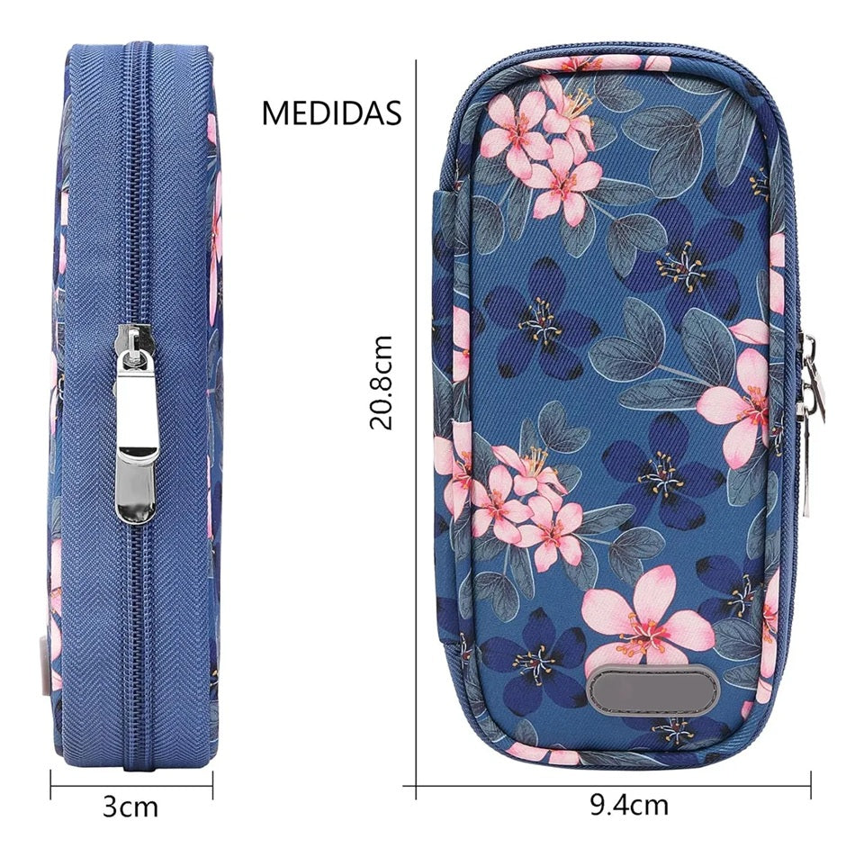 Bolso Estuche Porta Insulina Refrigerante Cooler Medicamento Flores