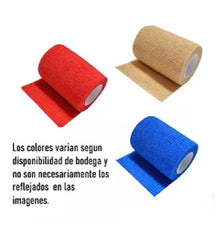 Pack 5 Venda Autoadherente Compatible Con Coban 5cm X 4.5mt
