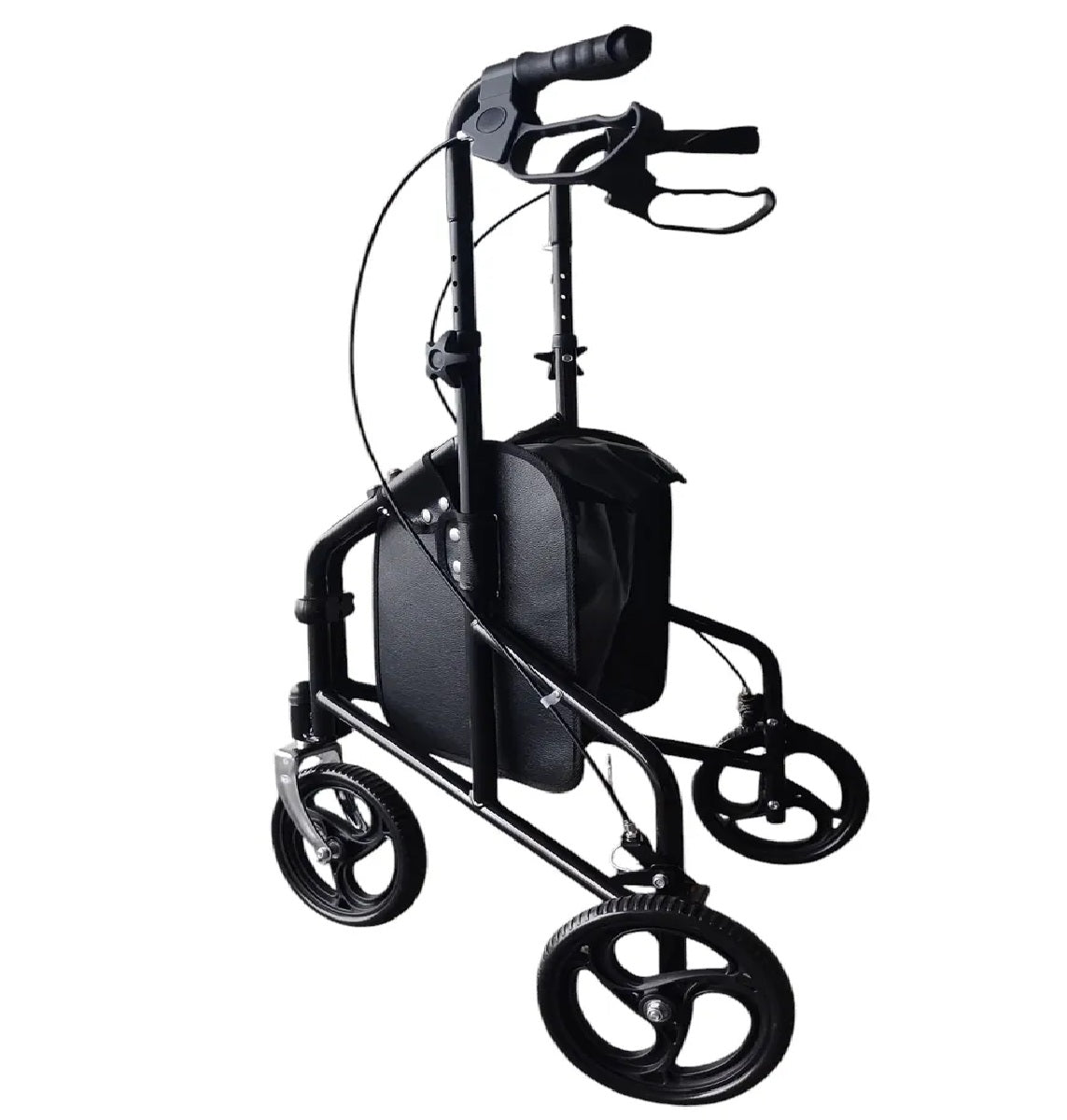 Andador Burrito Rollator 3 Ruedas Con Bolso Plegable