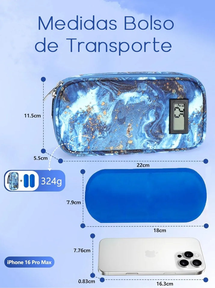 Bolso Estuche Cooler Porta Insulina Refrigerante Para Viaje