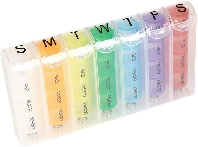 Pastillero Organizador Semanal Con 4 Tomas Diarias