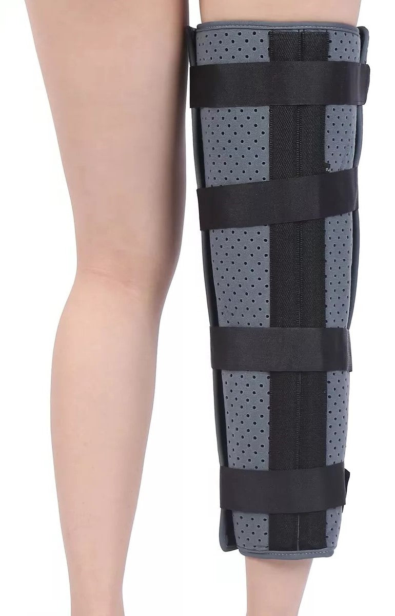 Inmovilizador De Rodilla Tripanel Con Velcro Ajustable Largo