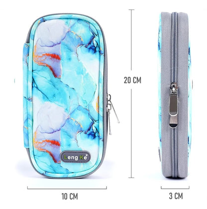 Bolso Estuche Porta Insulina Refrigerante Cooler Medicamento Mármol Verde