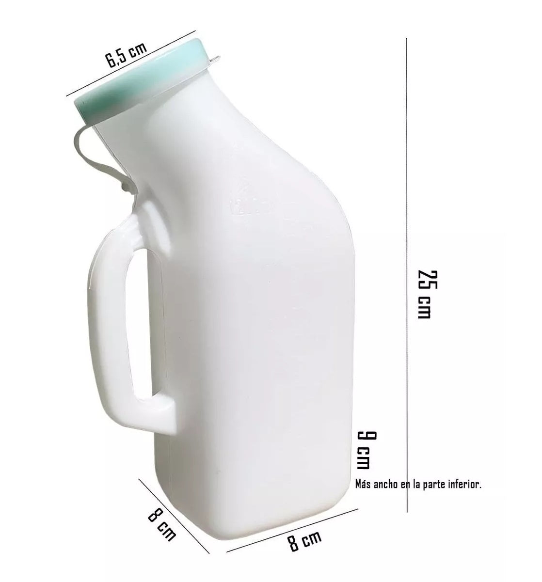 Pato Urinario Con Tapa Masculino 1200 Ml