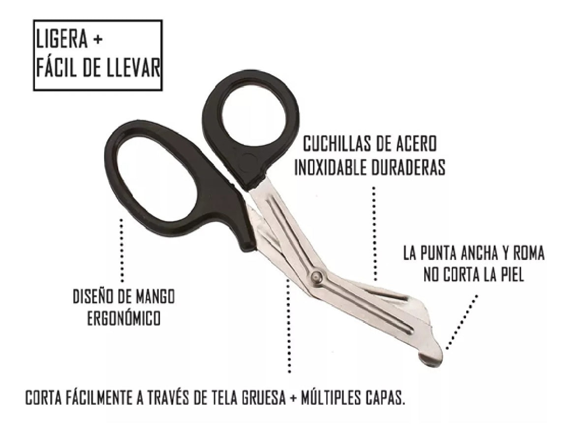 Tijera Vendas Extricación Trauma Primeros Auxilios