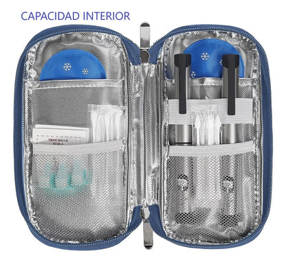 Bolso Estuche Porta Insulina Refrigerante Cooler Medicamento Flores
