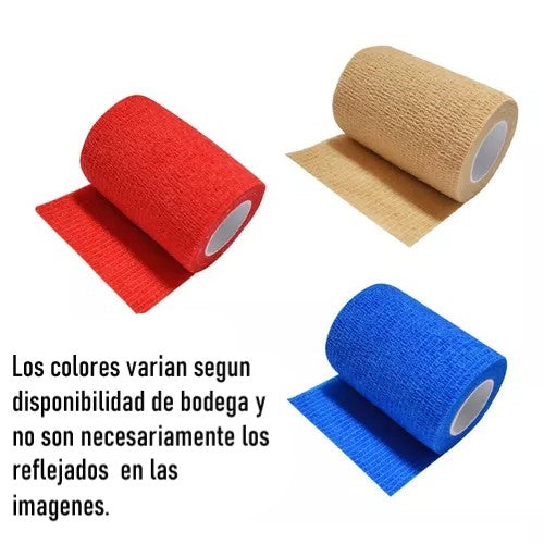 Pack 3 Venda Autoadherente Compatible Con Coban 7.5cm X 4.5m