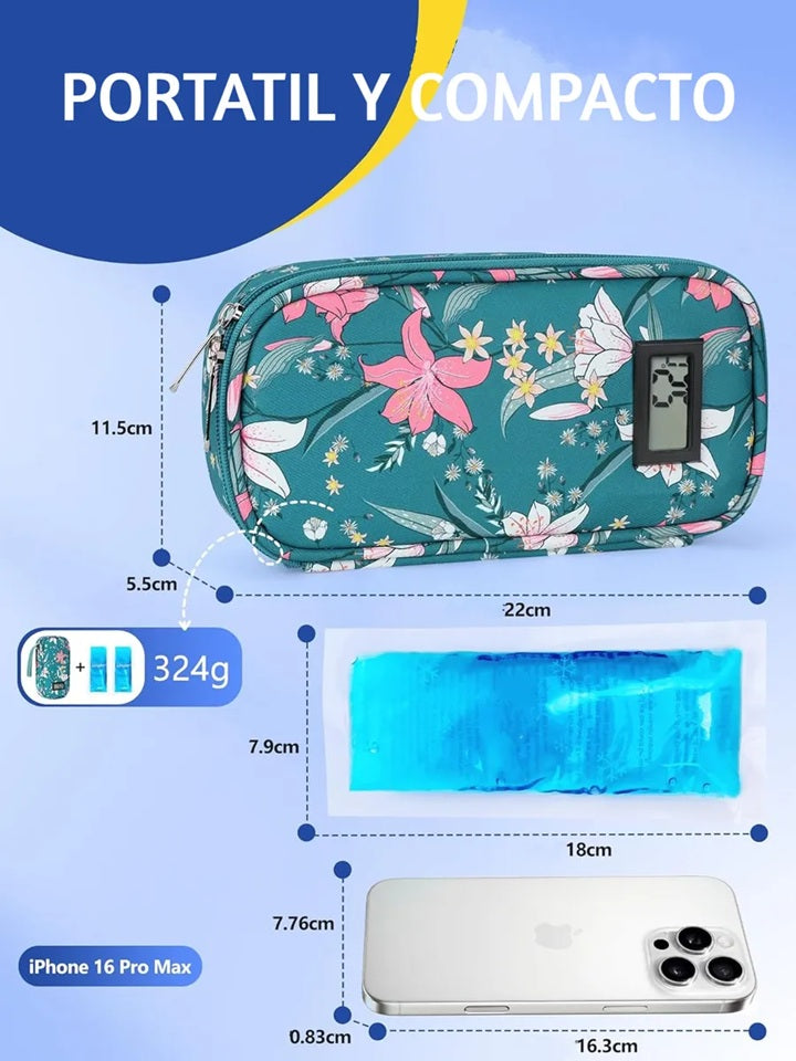 Bolso De Viaje Estuche Porta Insulina Refrigerante Cooler