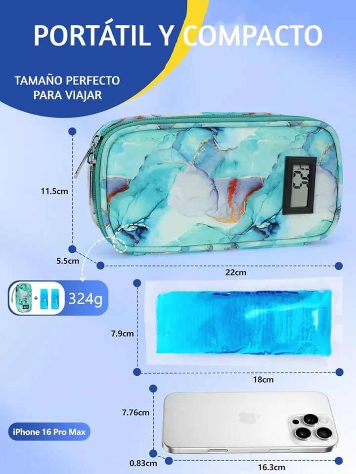 Bolso Para Viaje Estuche Porta Insulina Cooler Medicamento