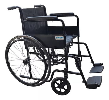 Silla De Ruedas Estandar Reposapies Abatibles Rueda Maciza