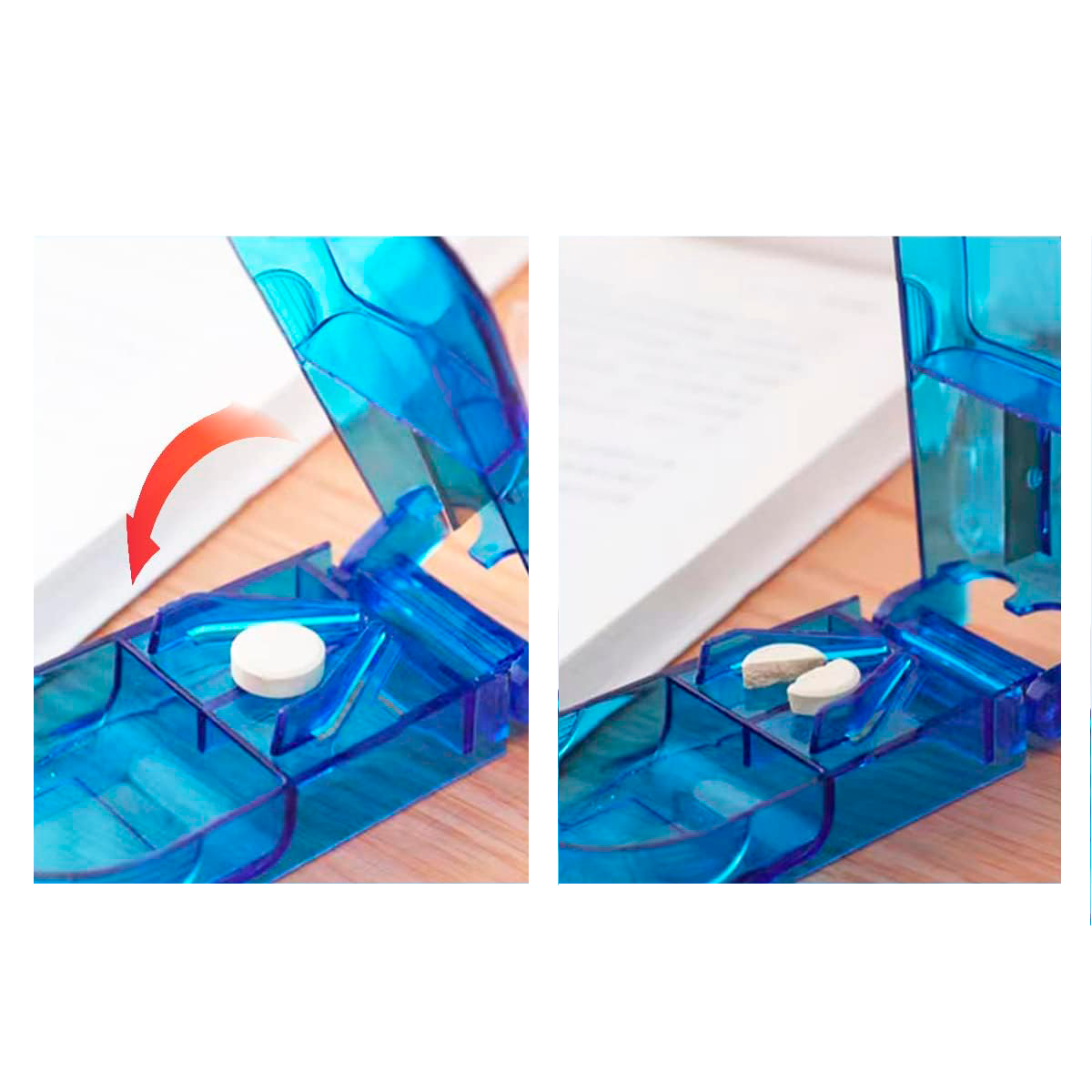 Pastillero Organizador Cortador Dosificador Pastilla