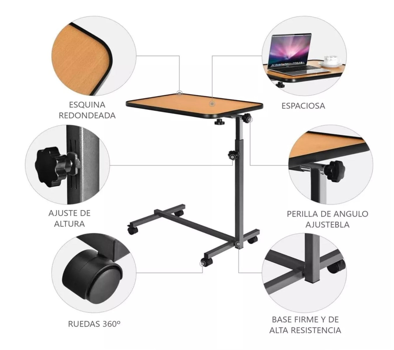 Mesa Clinica Auxiliar Lateral Cama Hospitalaria