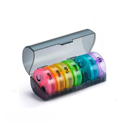 Pastillero Semanal Organizador Portátil 2 Tomas Diarias