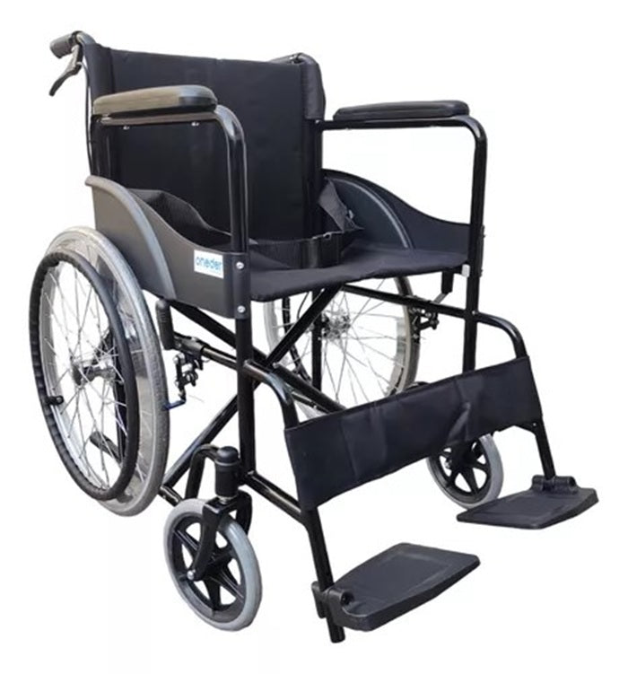 Silla De Ruedas Estandar Doble Freno Liviana Y Plegable