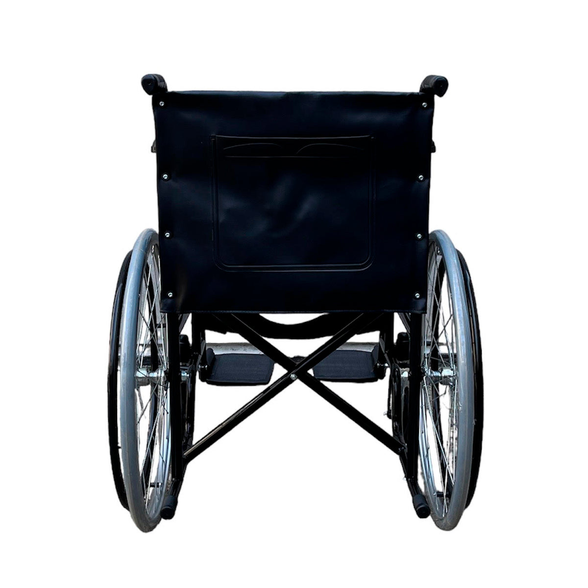 Silla De Ruedas Estándar Plegable Rueda Maciza Liviana