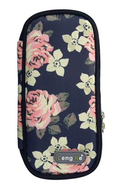 Bolso Estuche Porta Insulina Refrigerante Cooler Medicamento Flores Rojas