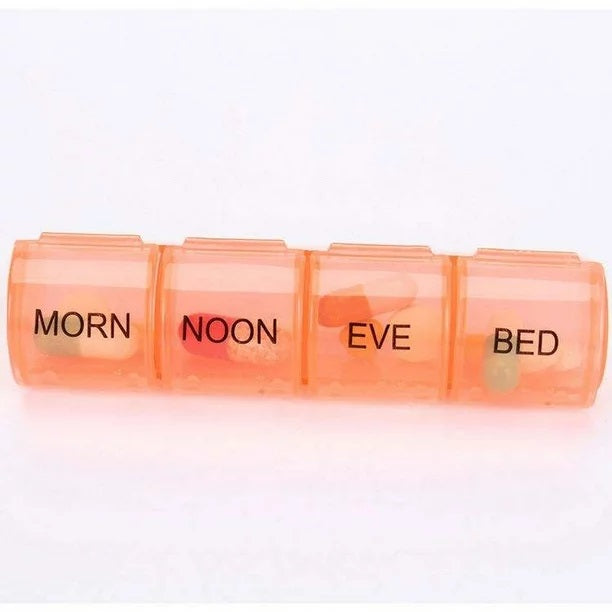 Pastillero Organizador Semanal Con 4 Tomas Diarias