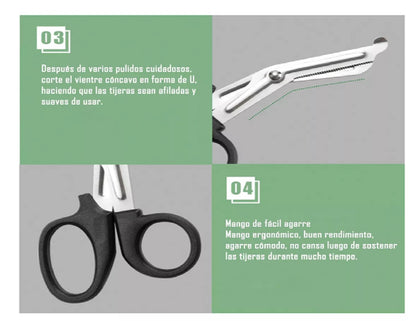 Tijera Vendas Extricación Trauma Primeros Auxilios