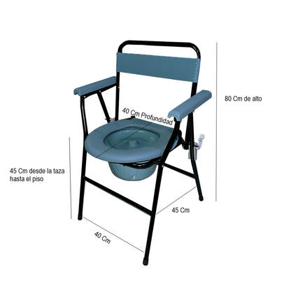 Baño Económico Wc Portátil Básico Plegable Con Recipiente
