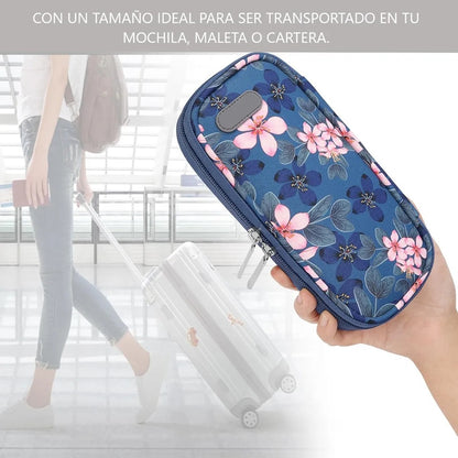 Bolso Estuche Porta Insulina Refrigerante Cooler Medicamento Flores