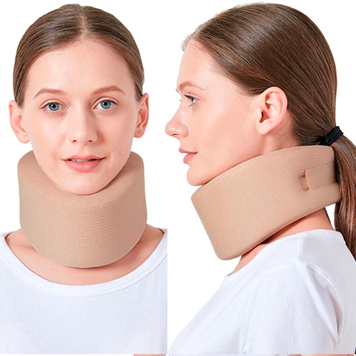 Cuello Collarin Cervical Blando Ortopedico Beige