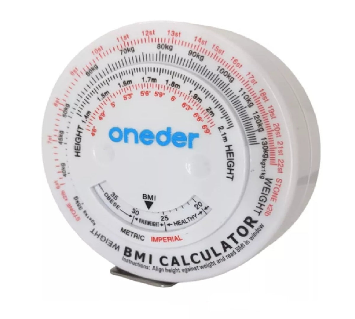 Cinta Huincha Para Medir Con Indicador De Masa Corporal Imc