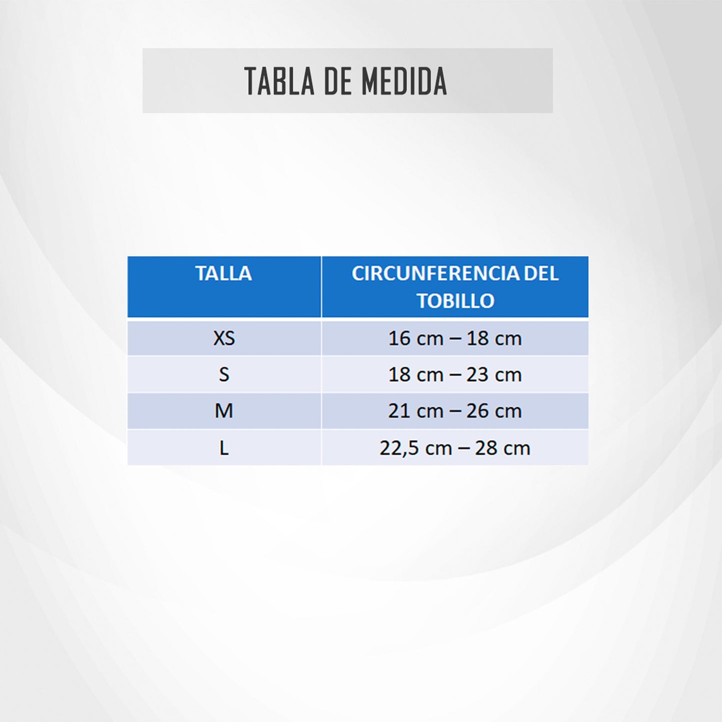 Tobillera Inmovilizadora Con Cintas De Velcro Ajustables