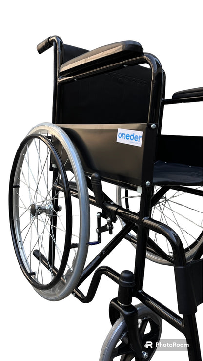 Silla De Ruedas Estándar Plegable Rueda Maciza Liviana