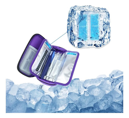 Bolso Portatil Estuche De Viaje Porta Insulina Refrigerante
