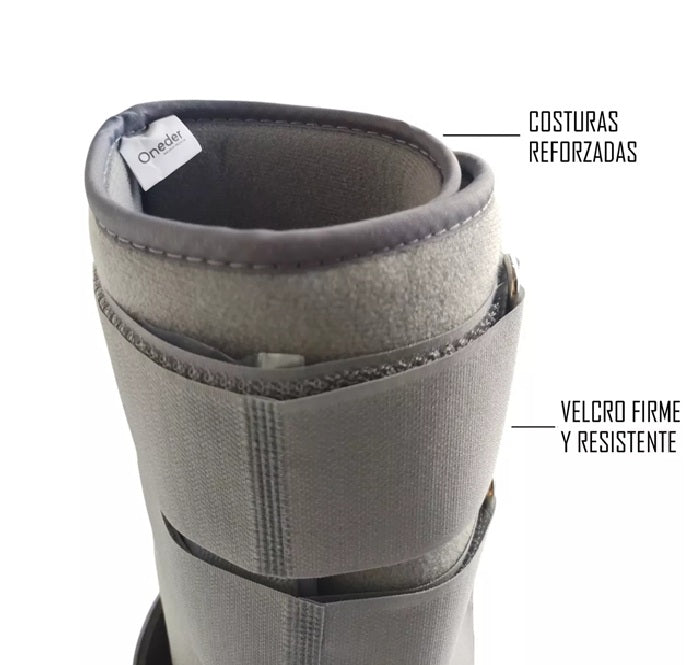 Bota Ortopédica Larga Inmovilizadora Gris