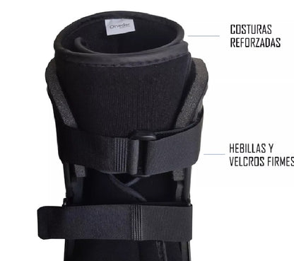 Bota Ortopédica Corta Cam Walker Para Pie Baja Negra Oneder