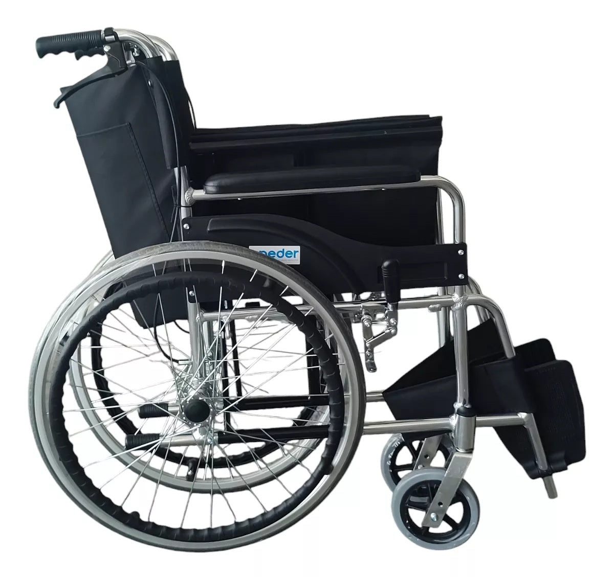 Silla De Ruedas Plegable Doble Freno Aluminio Liviana