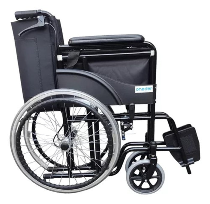 Silla De Ruedas Estandar Doble Freno Liviana Y Plegable