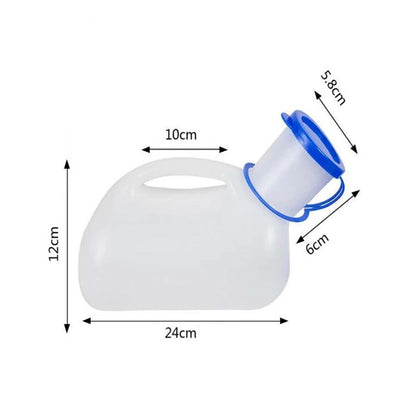 Pato Urinario Unisex Con Tapa y Accesorio
